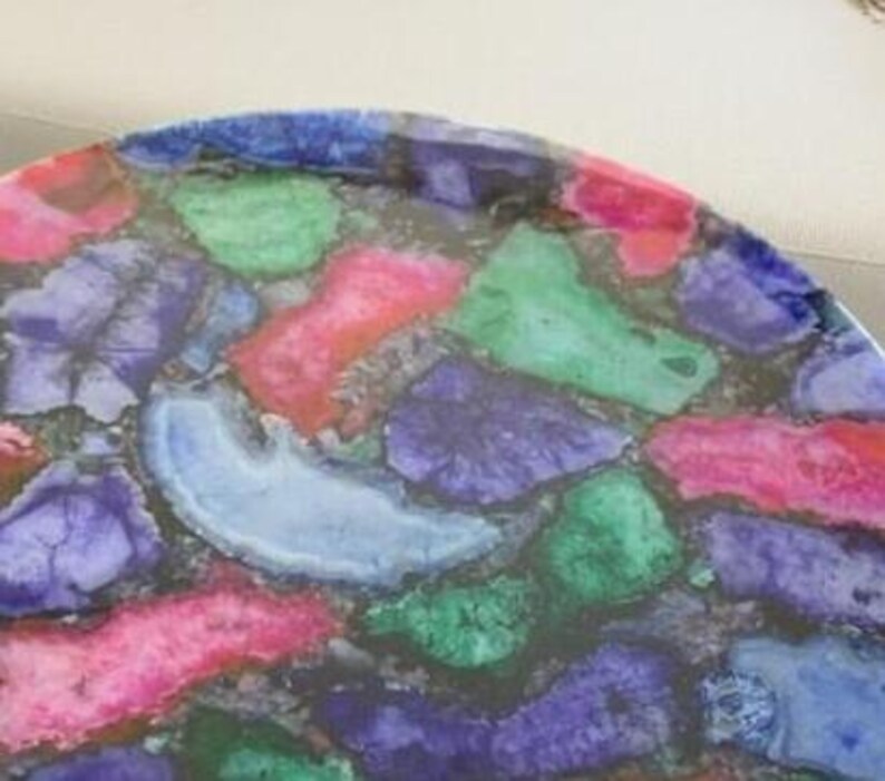 luxury top modern arts handmade epoxy resin dining table