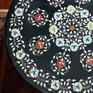 luxury modern arts marble stone round cafeteria home decors