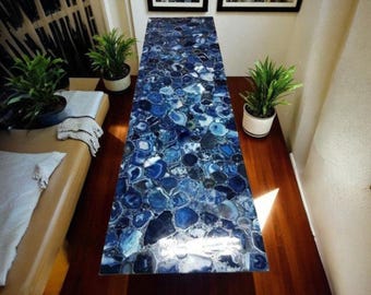Agate Stone Table Top | Custom Coffee, Accent or Dining Table | Gemstone Furniture