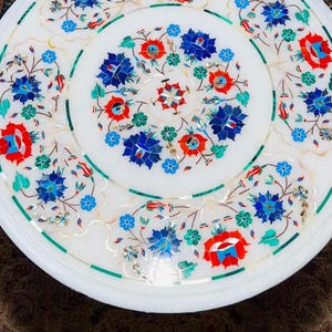 luxury modern arts coffee table multi stone arts table