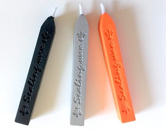Set of 3 sealing wax, stamping waxes, sealing wax set, neon sealing wax, envelope sealing wax, envelope sealing, snail mail, wax set