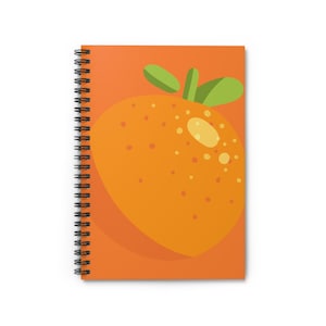 Orange Spiral Notebook - Ruled Line, Cute Stationery Gift, Journal for Note-taking, Positive Vibes, Back to School Supplies, Art Lovers