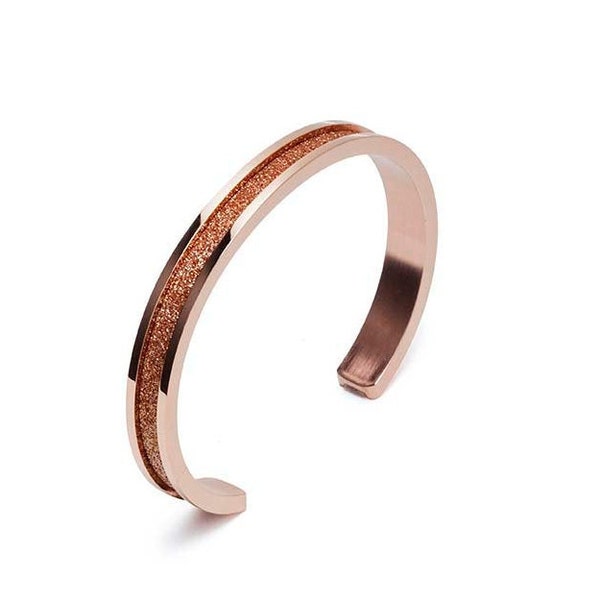 Bracelet brillant pour élastique à cheveux en acier inoxydable pour femme