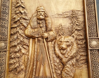 Veles - Slavic god of earth waters forests and the underworld slavic mythology woodcarving woodworking home decor велес volos woodart pagan
