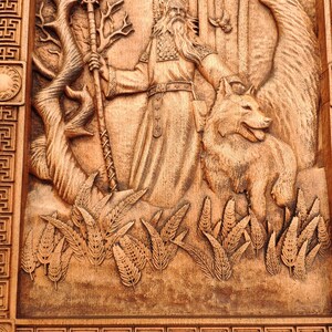 Slavic God Belobog Slavic Mythology Pagan Wood Carving Wall Art Home ...