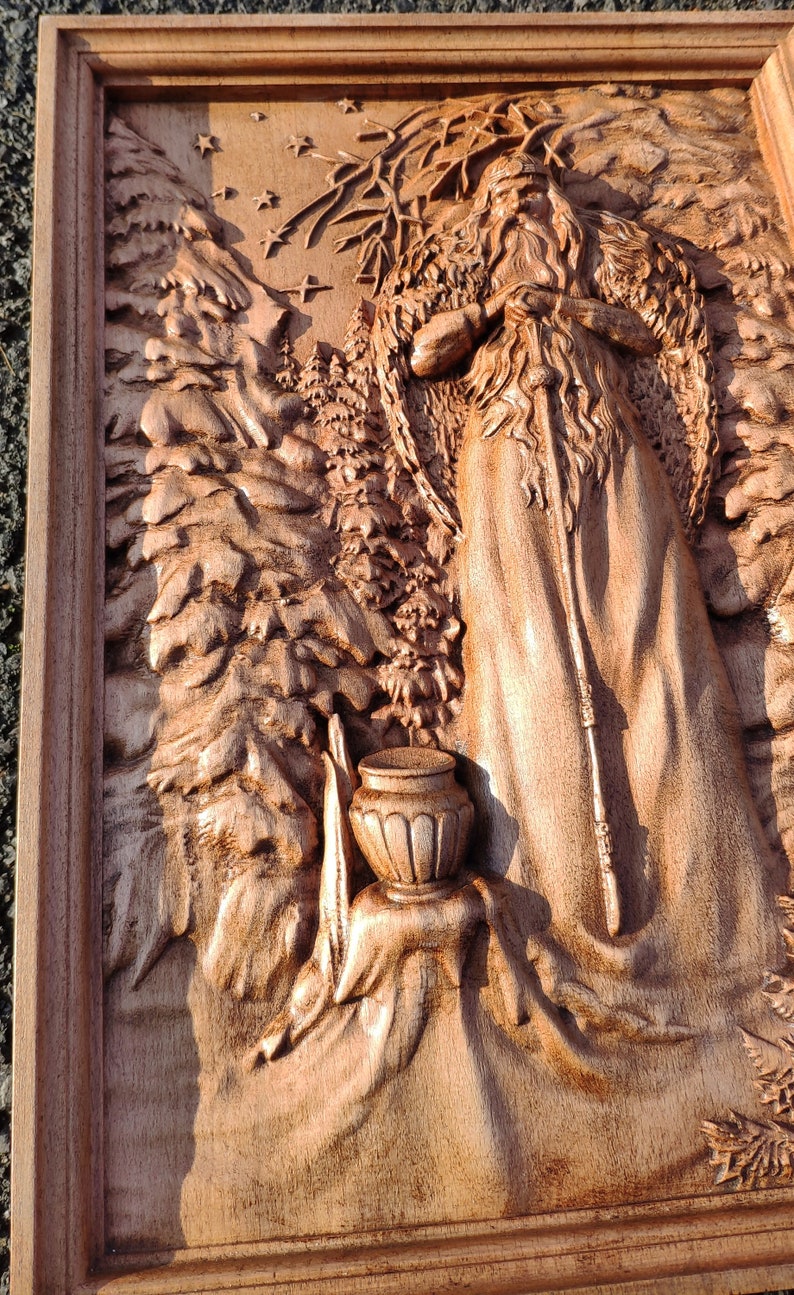 Slavic God of Fire and Blacksmithing Svarog Mythology Pagan Wood ...