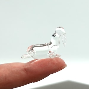Sea Lion Walrus Tiny Figurines Hand Blown Clear Glass Art Animals Collectible Gift Home Décor
