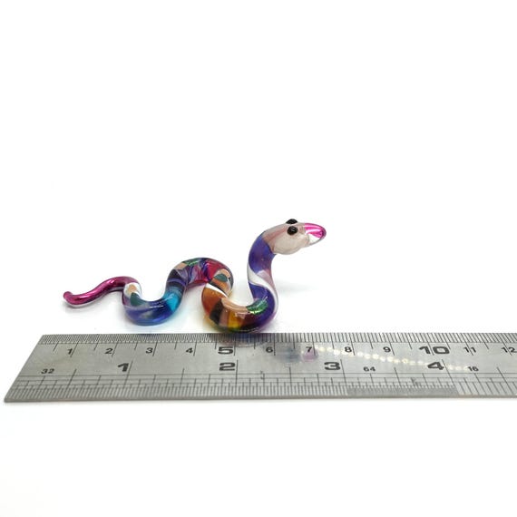 ヘビ/コブラミニチュアフィギュア動物手吹きガラスアート ヘビ/コブラミニチュアフィギュア動物手吹きガラスアート