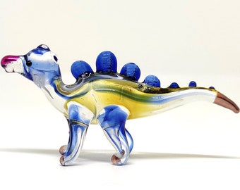 V4 Sansukjai Fish Miniature Figurines Animals Hand Painted Blown Glass Art Collectible Gift Decorate Clear Purple Pearl V4 Sansukjai Fish Miniature Figurines Animals Hand Painted Blown Glass Art Collectible Gift Decorate Clear Purple Pearl