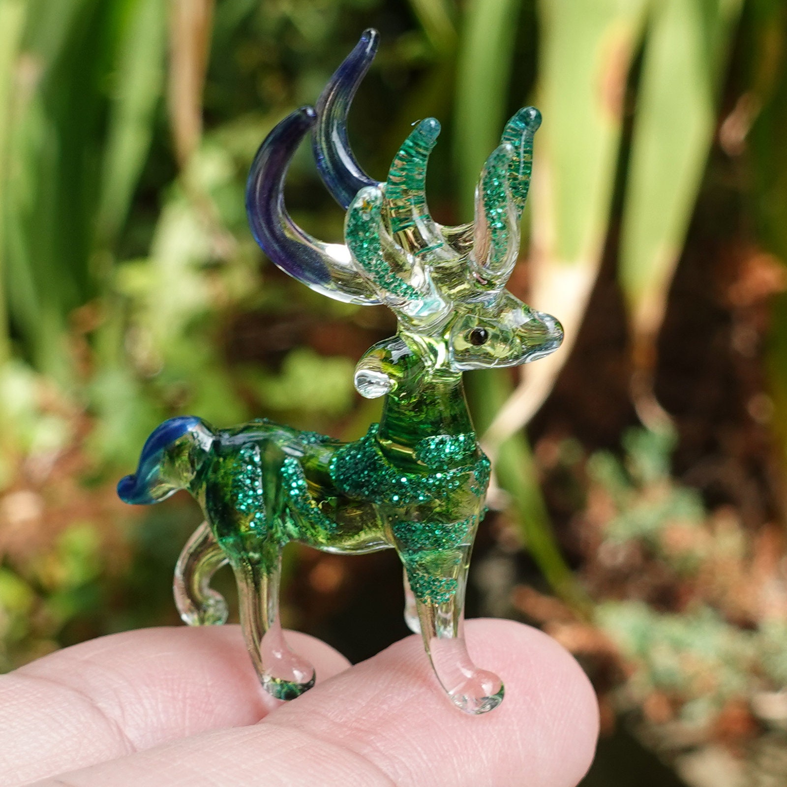 Hand Blown Glass Deer