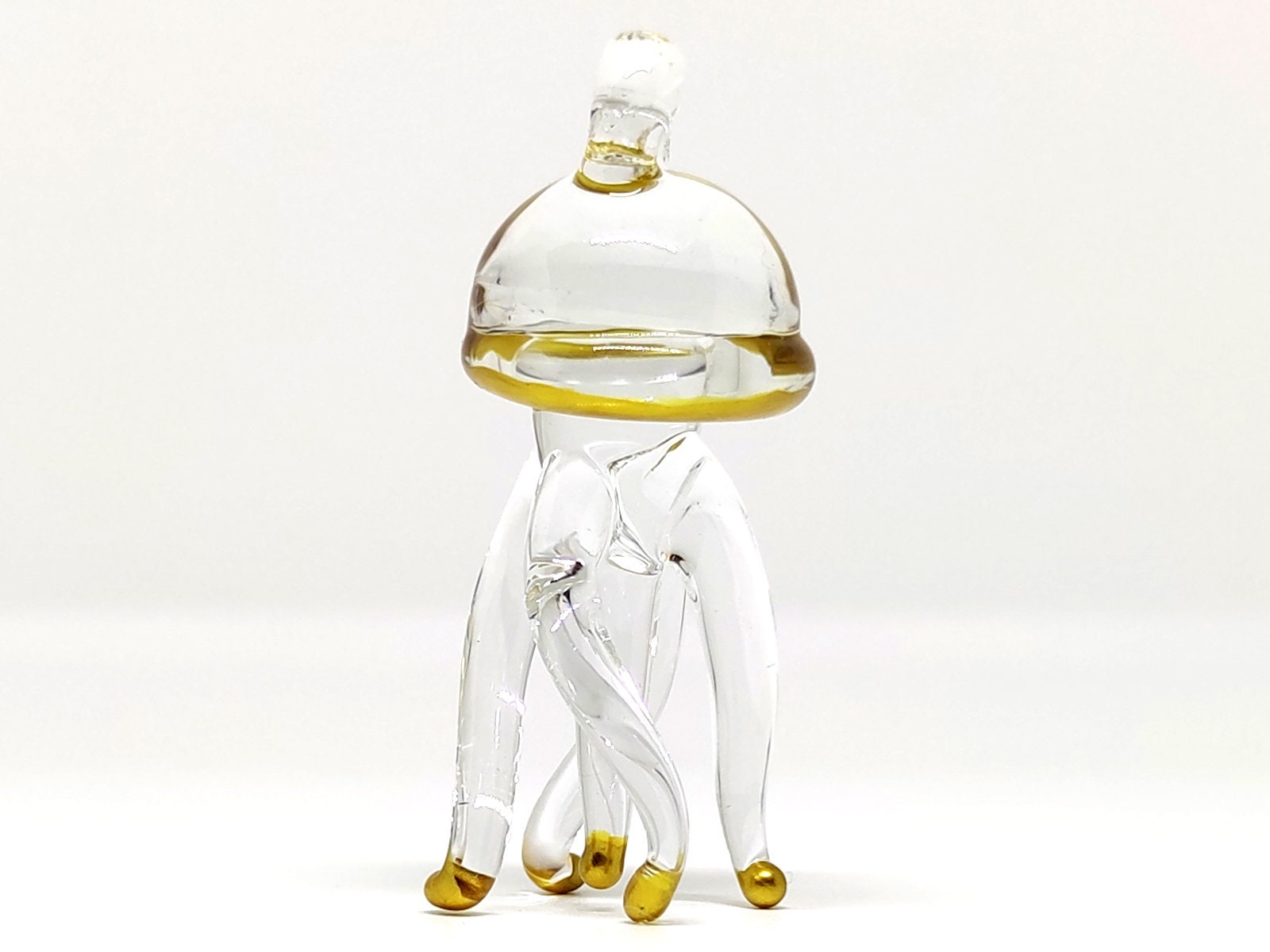Jellyfish Miniature Figurines Animals Hand Blown Glass Art Sea ...