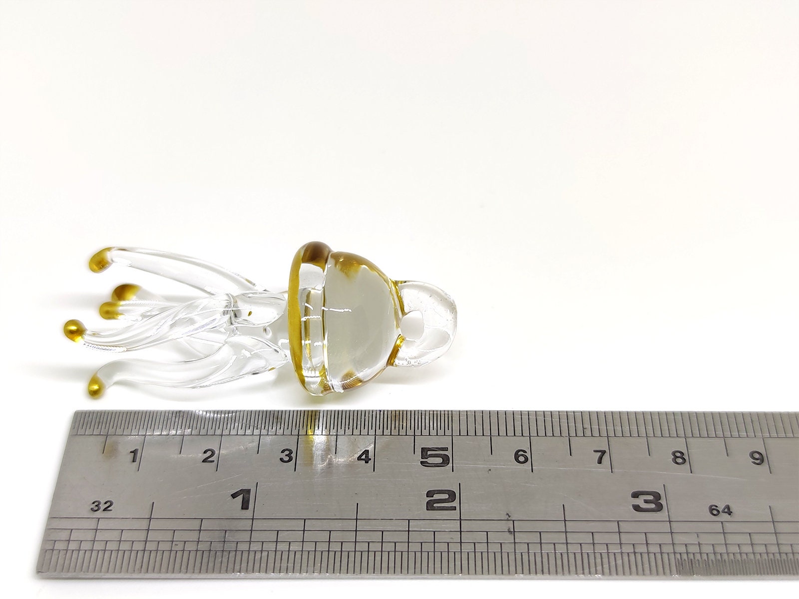 Jellyfish Miniature Figurines Animals Hand Blown Glass Art Sea ...