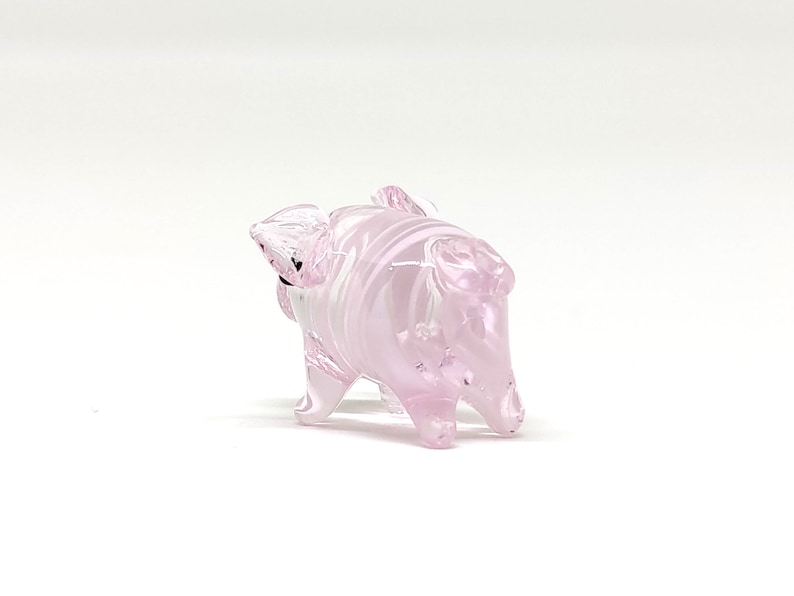 Rare Pig Micro Tiny Figurines Hand Blown Glass Art Sea Animals Collectible Gift Home Decor1 zdjęcie 4