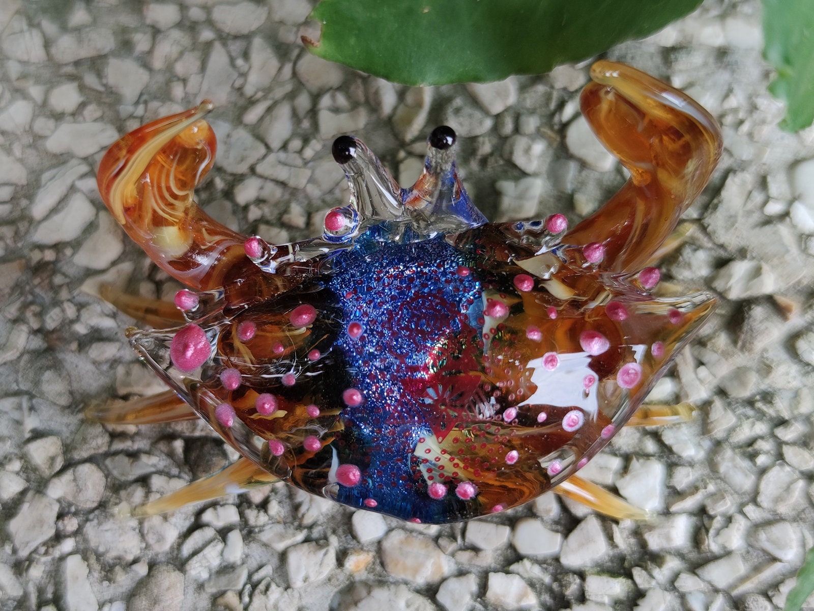 Sansukjai Set 4 Crabs Tiny Miniature Figurines Animals Hand Blown Glass Art Beach Collectible Gift Decorate Sansukjai Set 4 Crabs Tiny Miniature Figurines Animals Hand Blown Glass Art Beach Collectible Gift Decorate