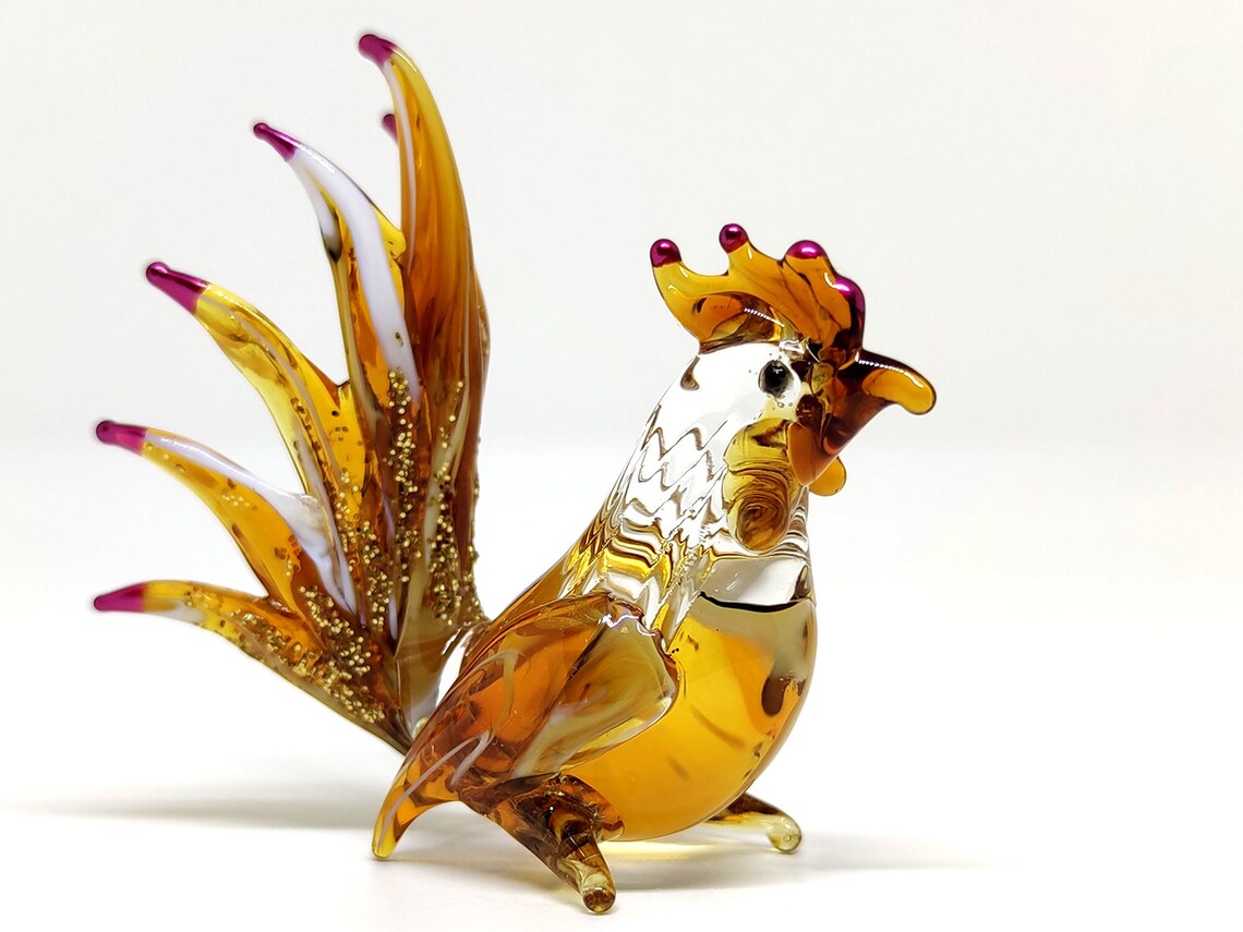 chicken and rooster figurines