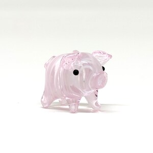 Rare Pig Micro Tiny Figurines Hand Blown Glass Art Sea Animals Collectible Gift Home Decor1 zdjęcie 3