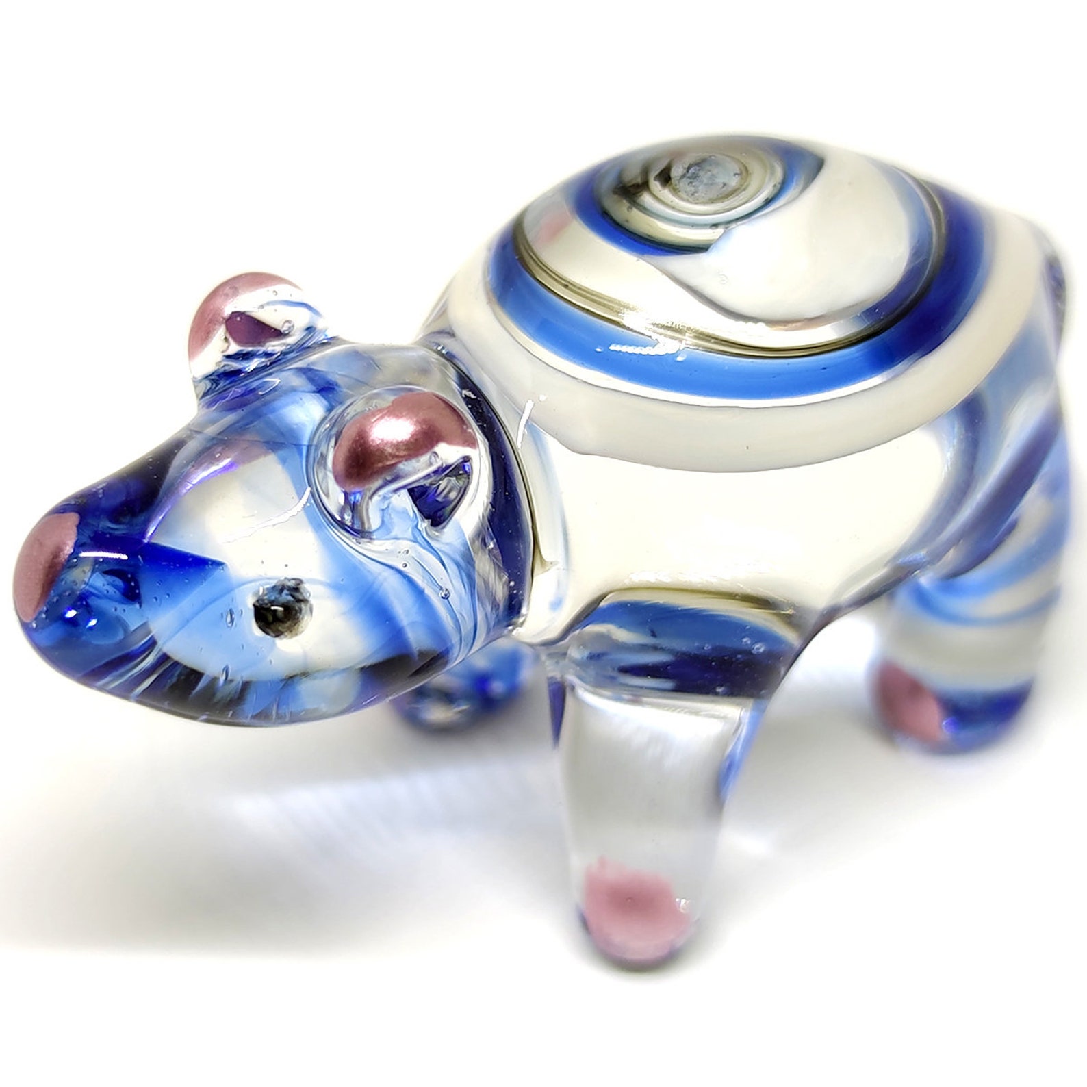 Polar Bear Miniature Figurines Animals Hand Blown Glass Art Etsy