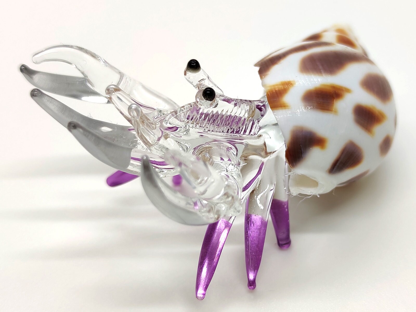 blown glass hermit crab