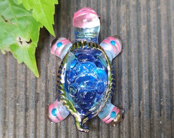 Orange Baby Sea Turtle Hand Blown Glass Sea Turtle Miniature - Etsy