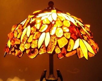 Tiffany Amber Lamp Baltic Amber 30 Cm 12 In | Etsy