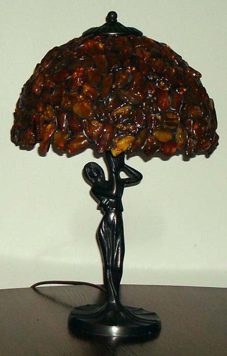 Tiffany Amber Lamp Baltic Amber 25 Cm 10 In - Etsy UK