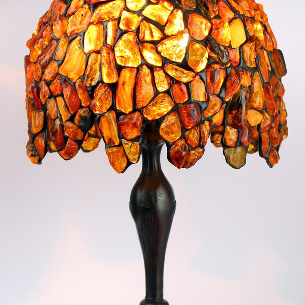 Tiffany Amber Lamp, Baltic Amber, 30 Cm 12 In - Etsy