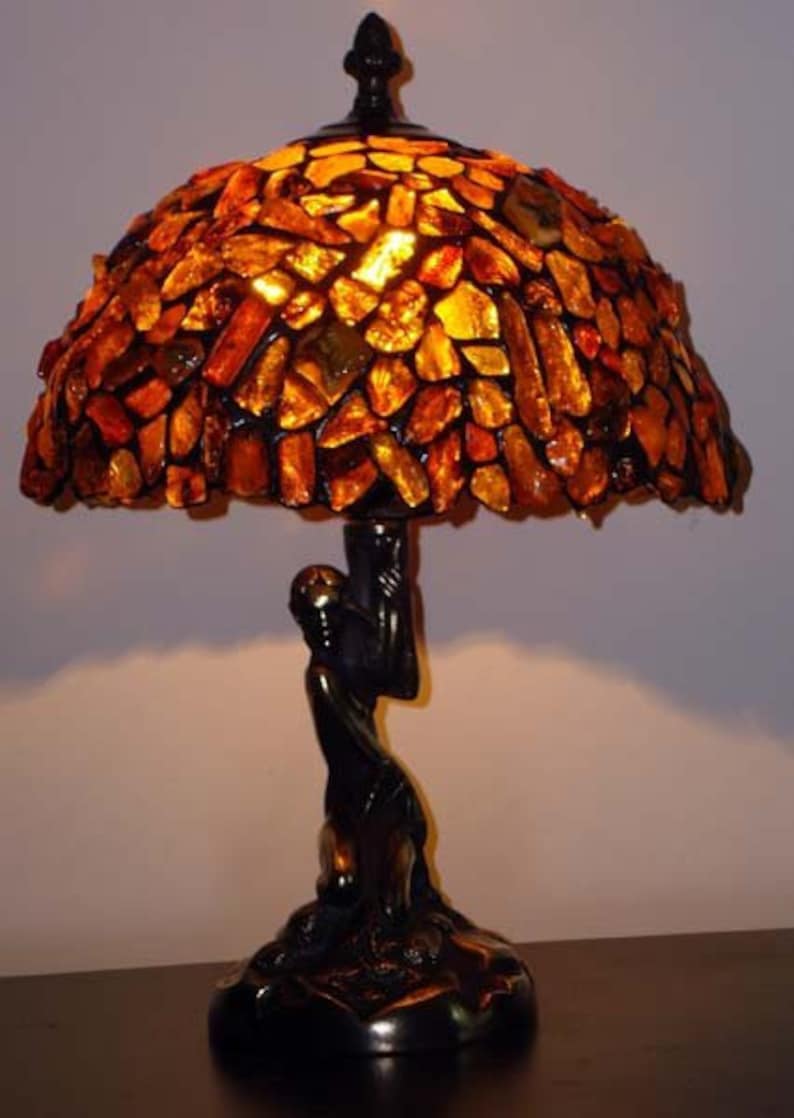 Tiffany Amber Lamp Baltic Amber 25 Cm 10 In - Etsy UK