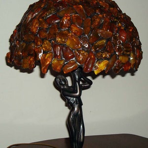 Tiffany Amber Lamp, Baltic Amber, 25 Cm (10 In) - Etsy