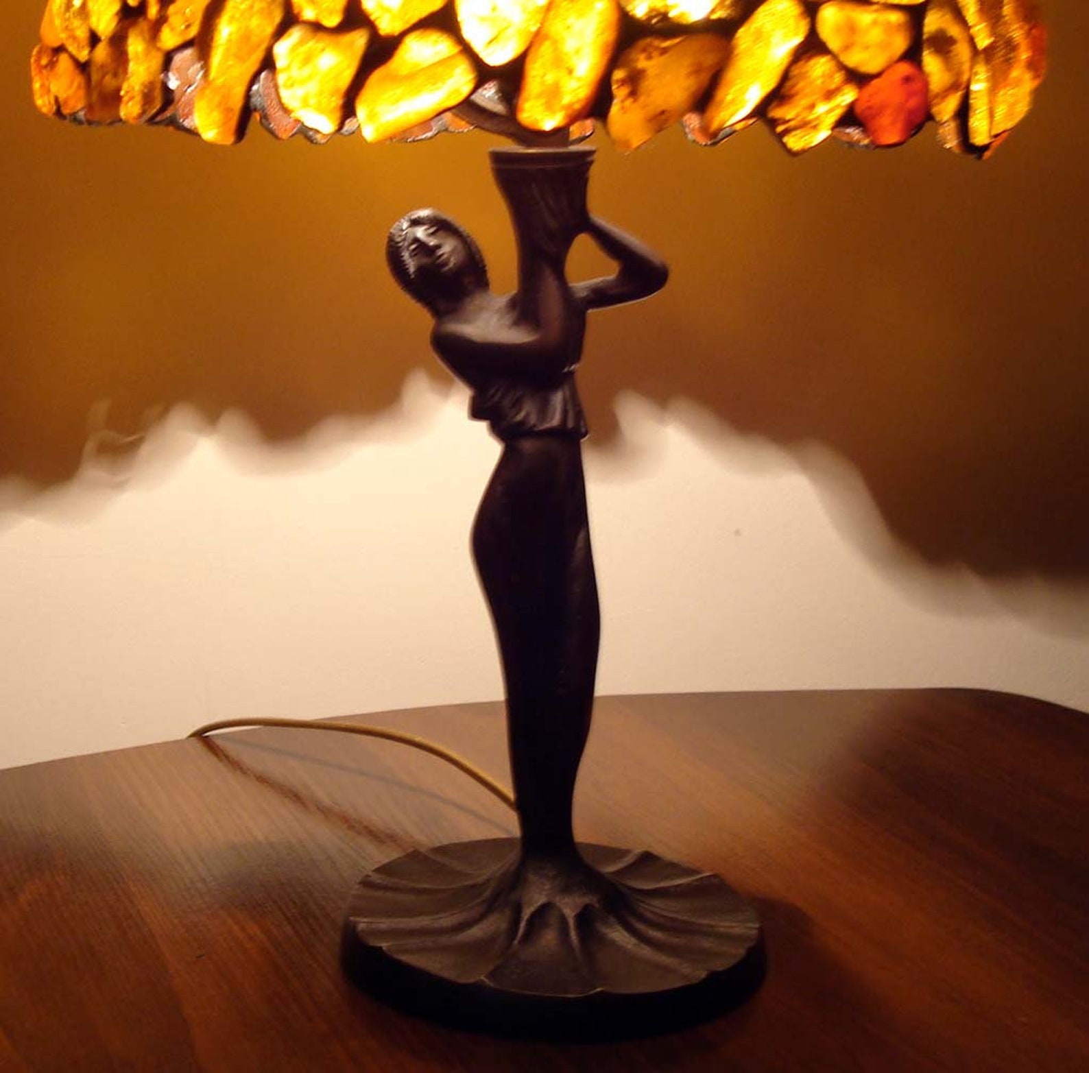 Tiffany Amber Lamp, Baltic Amber, 25 Cm 10 In - Etsy