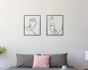 Duet in Black - Metal Wall Art by Glyphs