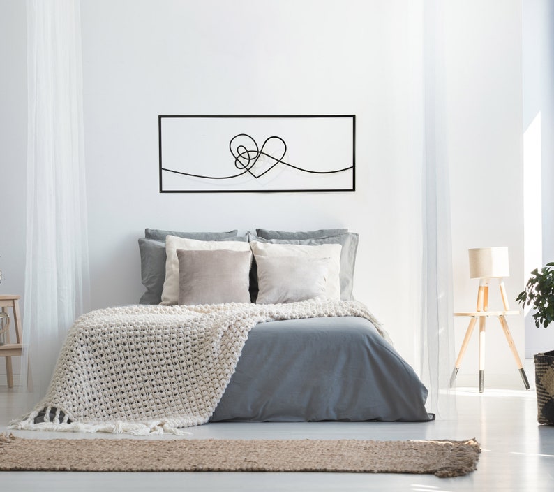 Shape of my heart black metal Wall Art By Glyphs image 1