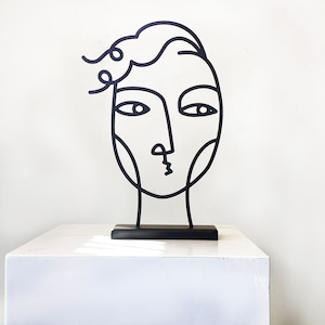 Face to Face Metal Sculpture by Glyphs image 5