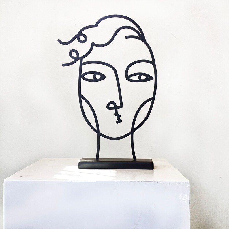 Face to Face Metal Sculpture by Glyphs image 5