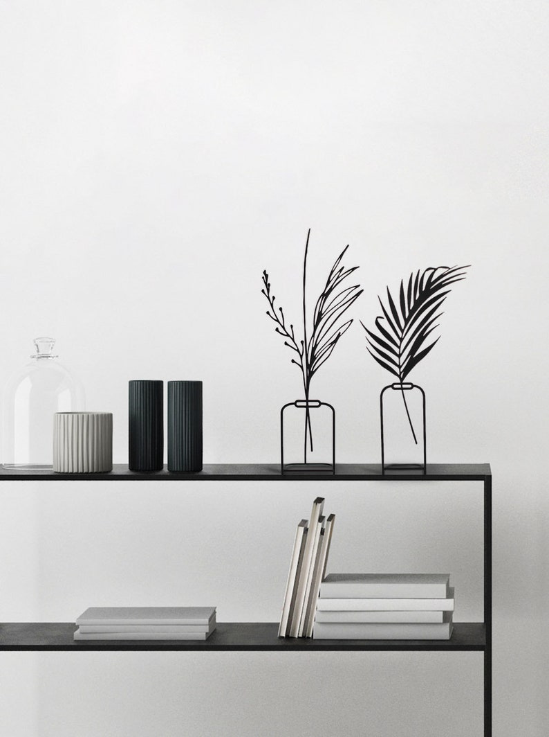 Modern vase decorative metal Vase in Minimalist scandinavian design choose your design image 1