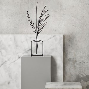 Modern vase decorative metal Vase in Minimalist scandinavian design choose your design image 2