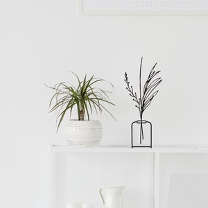 Modern vase decorative metal Vase in Minimalist scandinavian design choose your design image 3