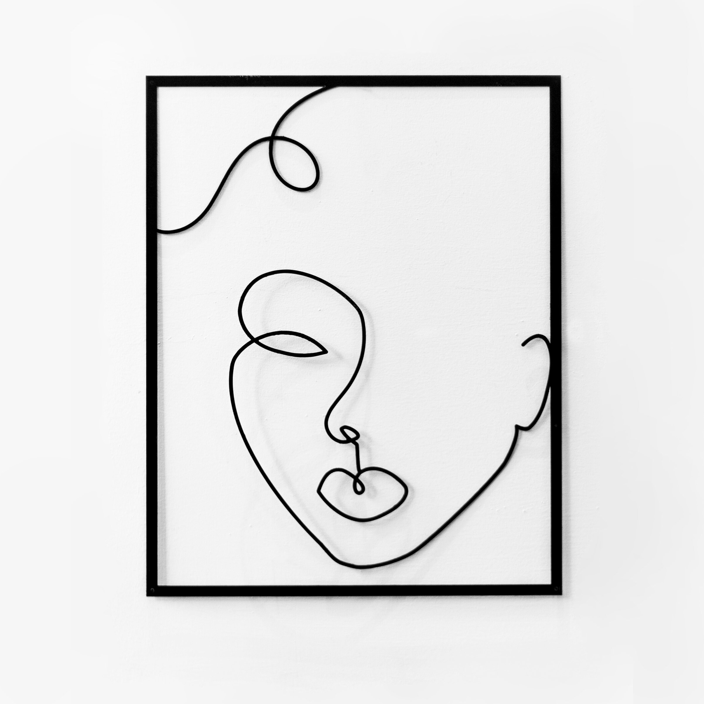 Duet in Black Metal Wall Art by Glyphs Etsy