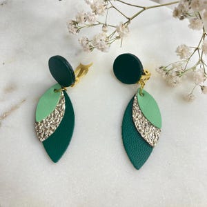 Genuine Leather Earrings - Earrings - Leather Jewelry - Leather