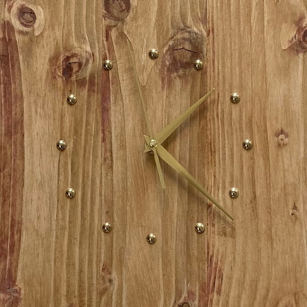 Horloge en bois - horloge murale - bois - pendule