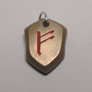Fehu Runic Pendant