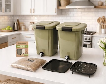 Bokashi Composting Kit For Food Waste - Family Size - 20L