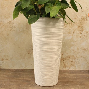 Recycled Tall Round Plant Pot