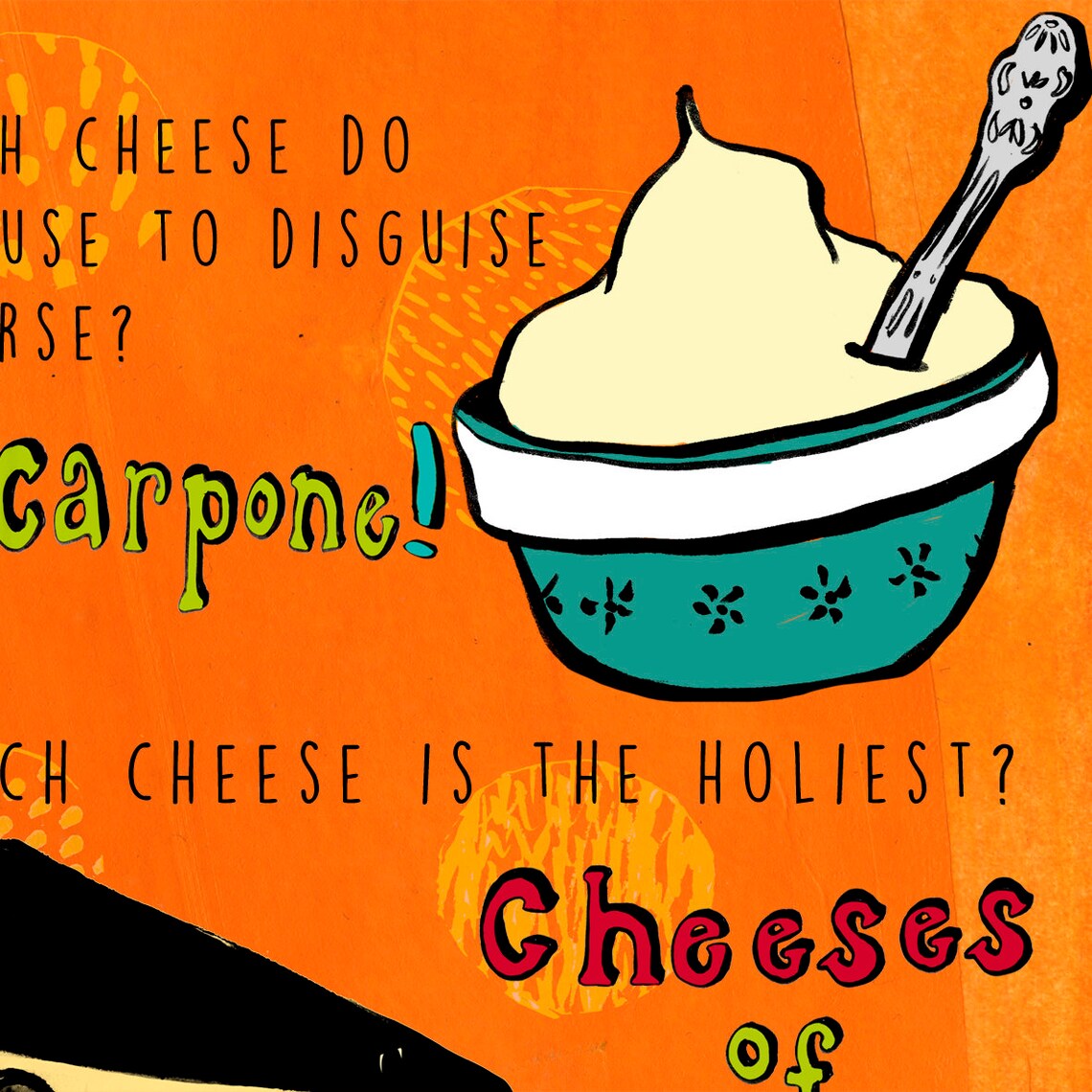 4 Cheese Joke Greetings Cards Etsy