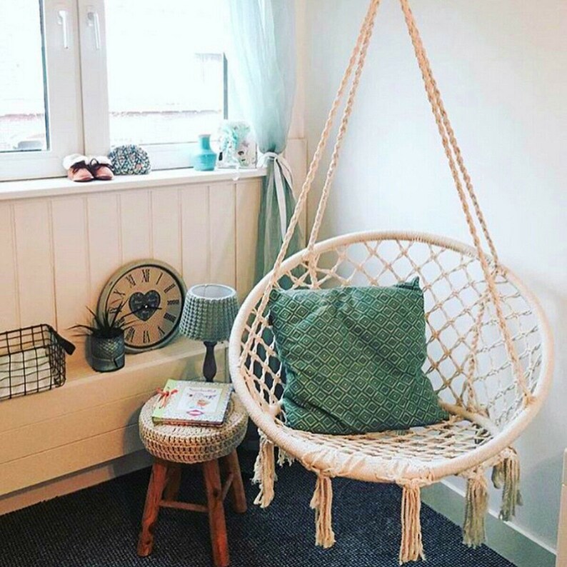 Macrame hammock chair with stand Clearance