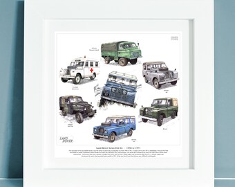LAND Rover Serie 2 Felpa Girocollo Stampa