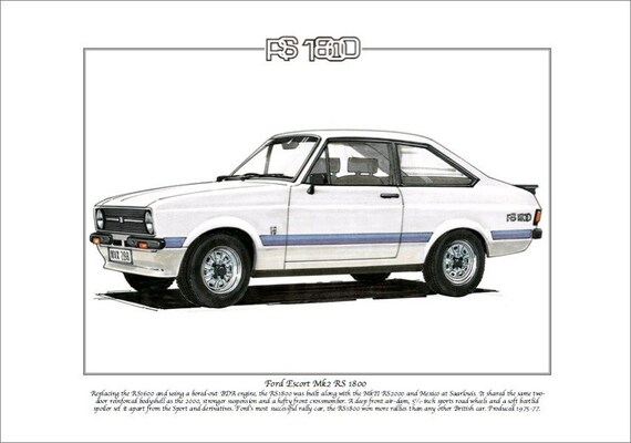 Ford Escort Mk2 Rs1800 Ford S Most Successful Rally Car Etsy