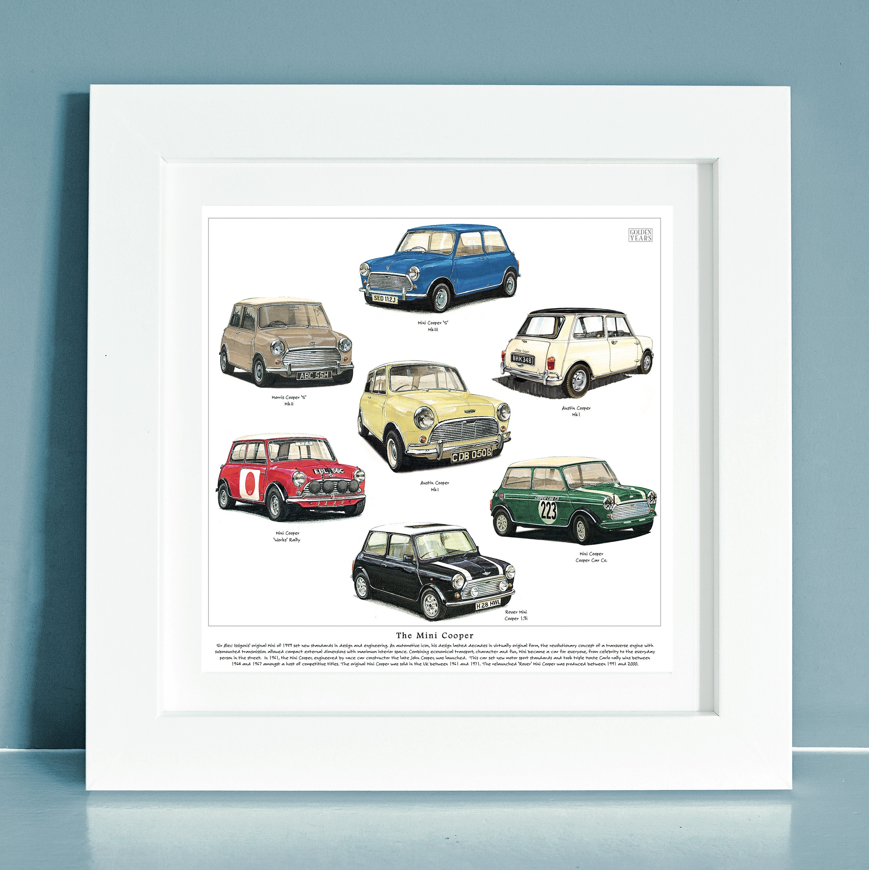 Cooper 1071S Moke 1000 Rover 1.3i THE MINI LEGEND Original collectors card set