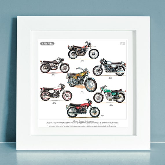VINTAGE YAMAHA XS750 MOTORCYCLE BANNER VINTAGE YAMAHA XS750 MOTORCYCLE BANNER