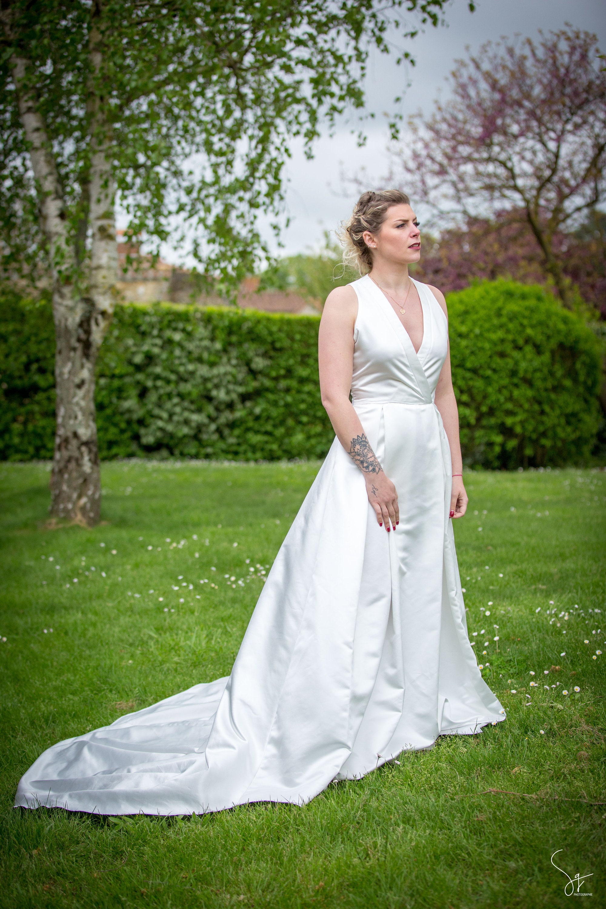 Robe de mariée satin duchesse new arrivals