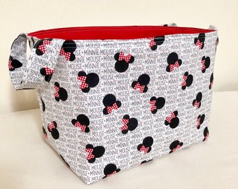 minnie mouse fabric toy box